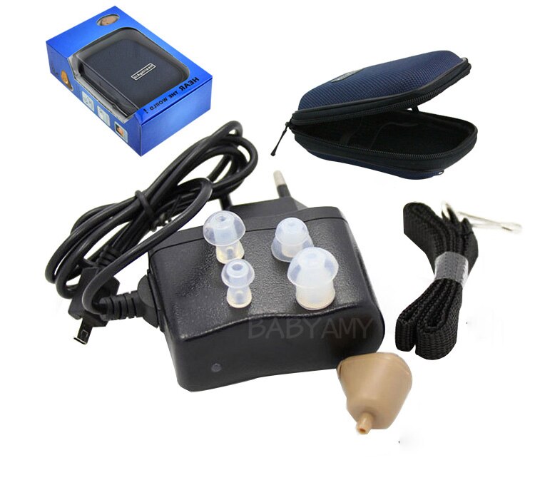 Rechargeable Wireless Mini Hearing Aids K-88 Invisible Hear Clear for the Elderly Deaf Amplifier