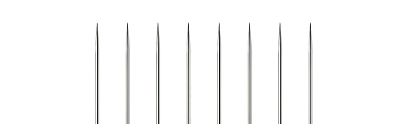 Висока якість Голкоункову голчата одноразове одноразове стерильна голка акупунктура з трубкою Needle 1500 PCS (3 пакети) Розмір Виберіть