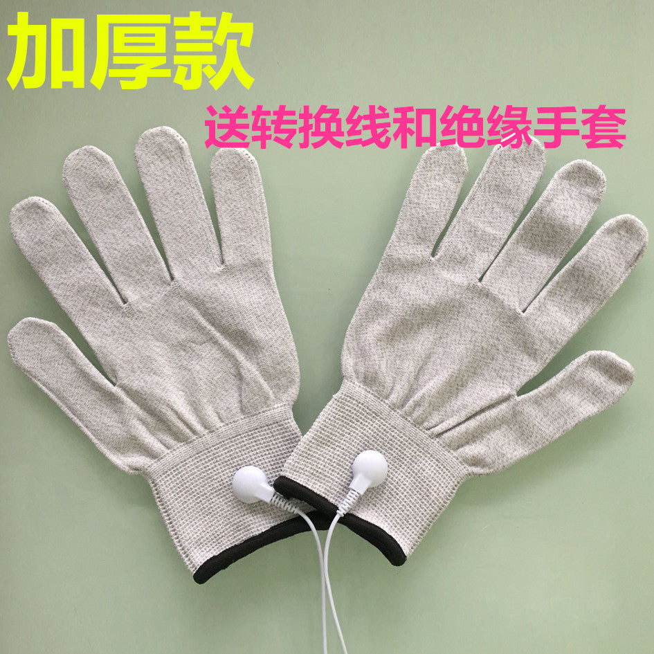 tens handschuh Bio-Hautgesicht Heben & Strom Magic Therapeutische Apparate Schönheit Handschuhe TENS EMS Massagehandschuhe 2mm Pin