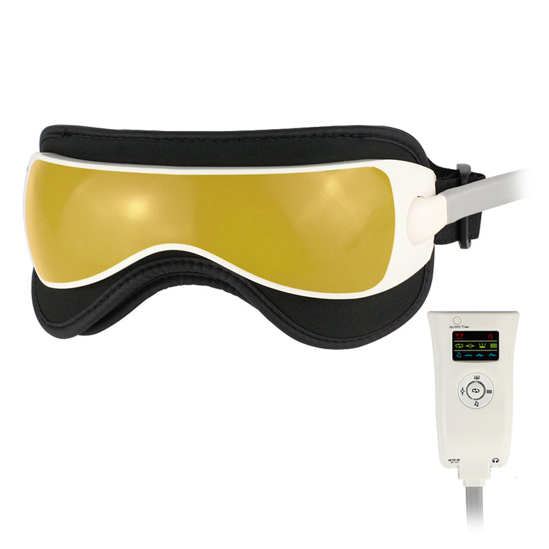 Novo 6 em 1 massageador de olhos de pressão de ar com mp3 dissipar sacos de olho olho magnético cuidados com os olhos massageador de ponto de acupuntura