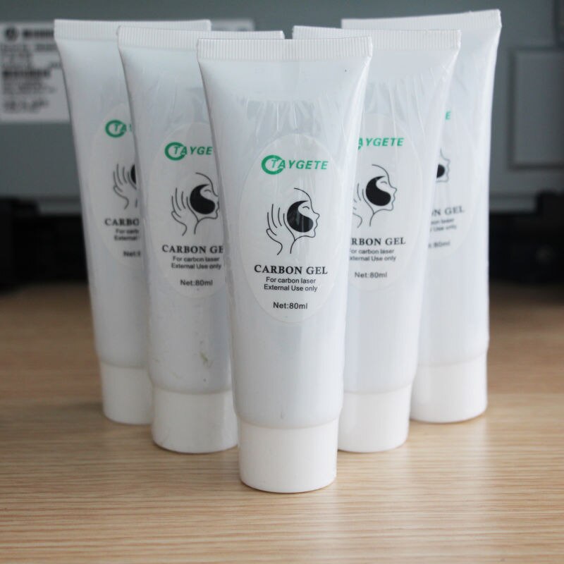 80ml Carbon Cream Gel Face Massage whitening Laser Cream Rejuvenation Active Carbon Gel Extermal Use Skin Care