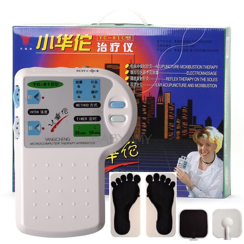 YANGCHENG microcomputer therapy apparatus YC-81C Electrical Stimulation Acupuncture Therapy Relax Health Care for Foot Ear Body Care