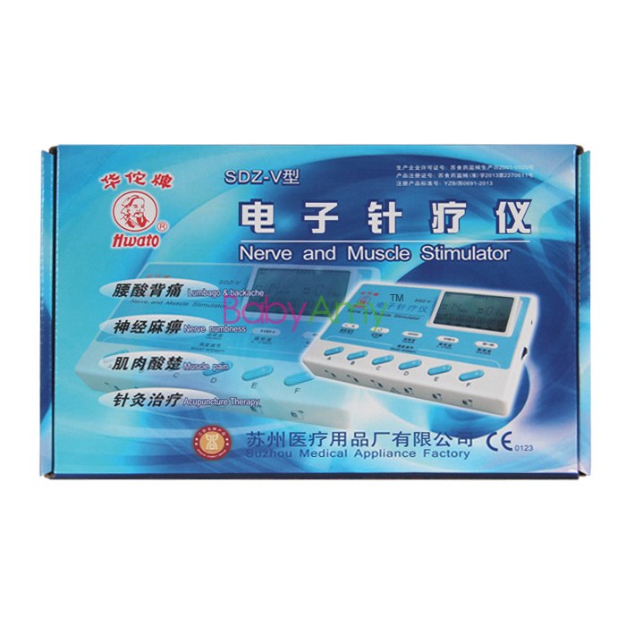 Hwato SDZ-V 6 csatornás elektronikus akupunktúrás terápiás készülék.Ideg- és izomstimulátoros masszázs.LCD TENS fizikai terápia