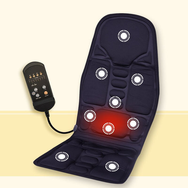 Car Home Office Full-Body Massage Cushion. Back Neck Massage Chair Massage Relaxation Car Seat. Heat Vibrate Mattress