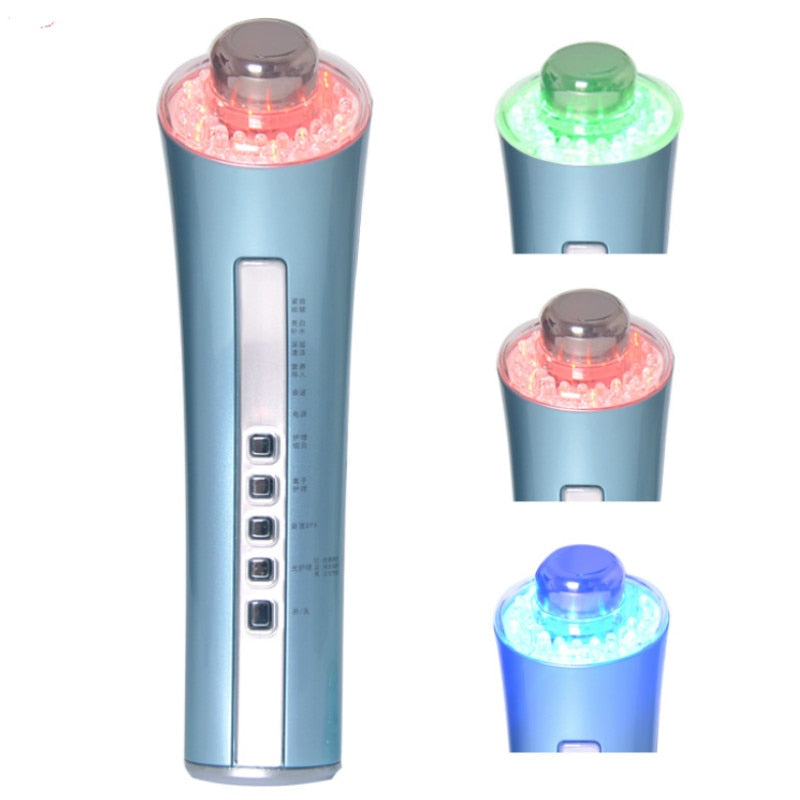 CM-5-2 6 IN 1 Deep ion Facial cleaning skin care machine Facial Photon Rejuvenation Face Care Anti-aging Device Vibration SPA