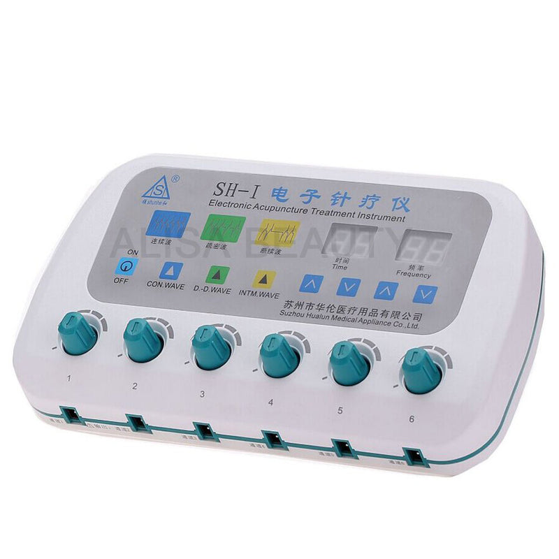 Shunhe SH-I Electronic acupuncture device nerve and muscle stimulator 6 output Electroacupuncture Stimulator needle therapy