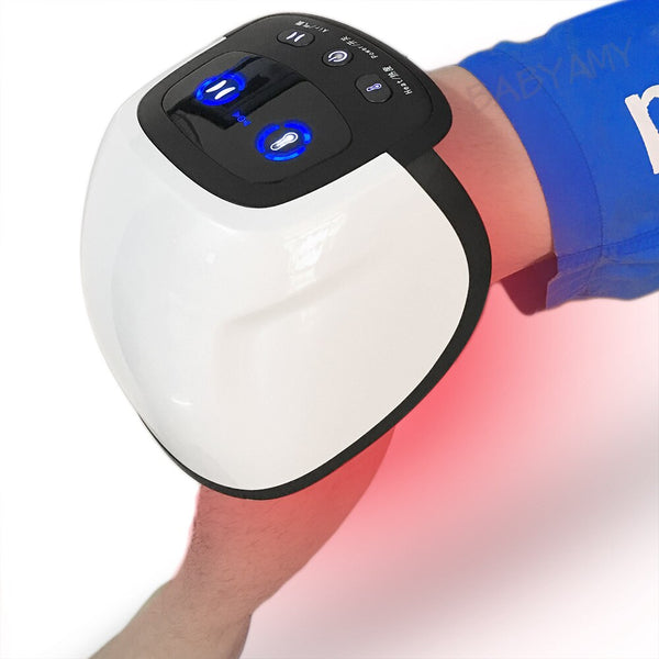 Laser Lutut Massager Magnet Pemanasan Moxibustion Lutut Pain Terapi Fizikal Air Mampatan Massager untuk Rheumatoid Arthritis Care