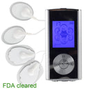 NYHET Mini 6 lägen Elektronisk Puls Elektrisk Body Massager 5 ft DUBBEL Muskel Nacke/rygg/fot