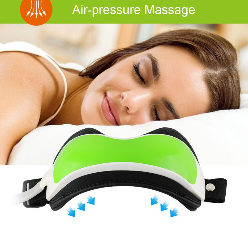 Novo 6 em 1 massageador de olhos de pressão de ar com mp3 dissipar sacos de olho olho magnético cuidados com os olhos massageador de ponto de acupuntura