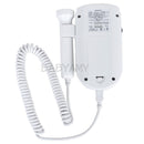 3MHz ficka Prenatal fosterdoppler LCD-skärm Kurvor och siffror Babypulsmätare fosterhjärtstetoskop Externt ljud