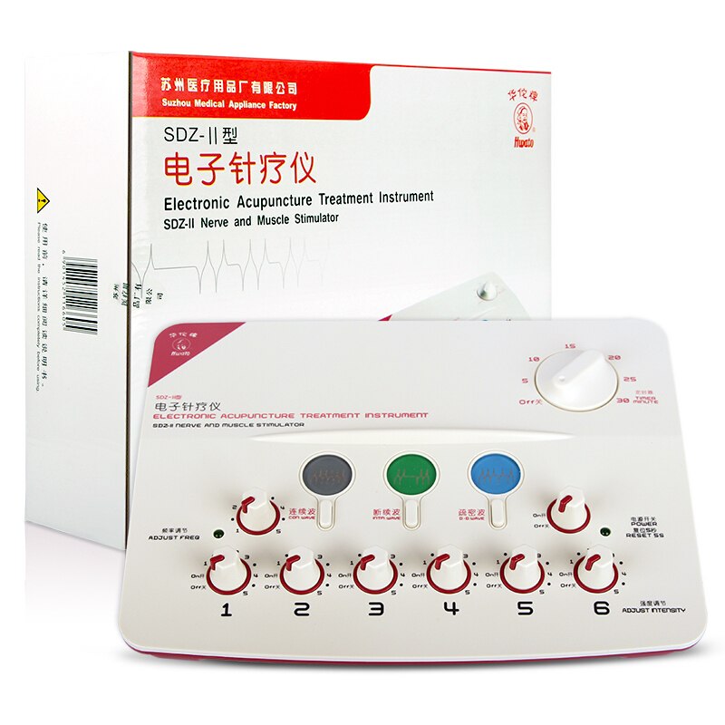 Hwato SDZ-II Nerve and Muscle Stimulator Electronic Acupuncture Treatment Instrument 3 Waveform 6 outputs