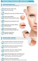 Microdermoabrasão jato de cristal peeling água oxigênio jet máquinas faciais 9 dicas 3 varinhas Diamante Dermaabrasão remover cicatrizes acne