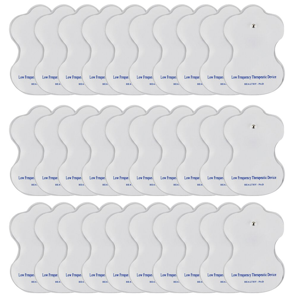 30pcs White Electrode Pads For Tens Acupuncture Digital Therapy Machin