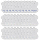 30pcs Blanco Pads de electrodos para TENS Acupuntura Máquina de terapia digital Herramientas de masajeador