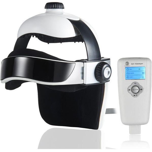 Hoofd Massager Elektrische Massager Airbag Brain Brain Relaxing Massage Instrument met Muziek Leven Ontspanning Apparatuur Amerikaanse EU-stekker