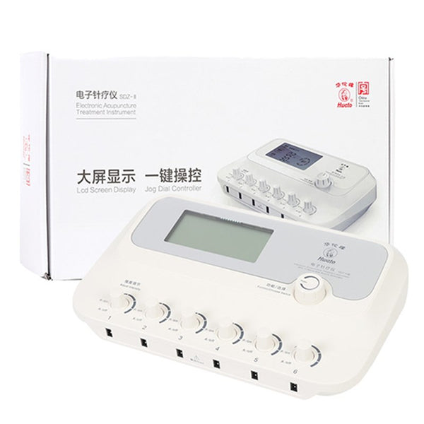 Ny Hwato SDZ-III nervmuskelstimulator dator Random Pulse 6-kanals elektroakupunktur Terapeutisk TENS EMS massageapparat