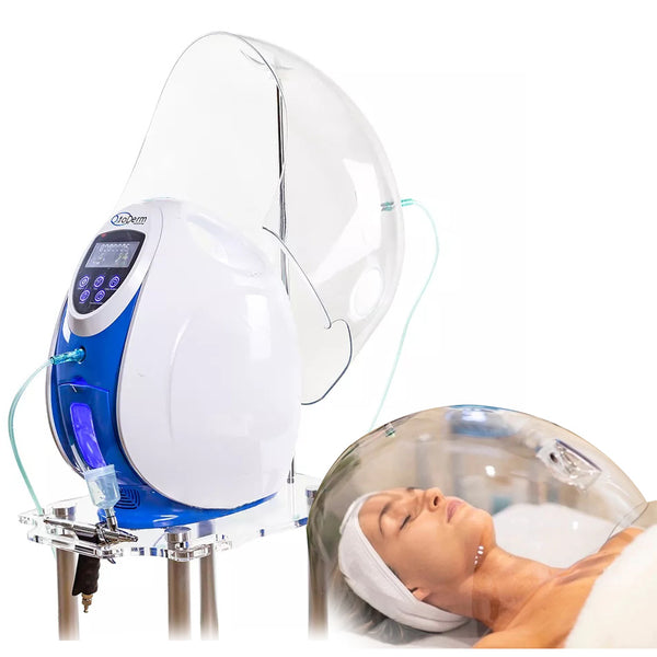 Korea O2ToDerm Oxygen Dome O2 To Derm Oxygen Facial System Arcterápiás gép Hiperbár oxigénsugaras hámlasztó pisztoly