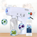 Spray tax-xagħar Nano Hair Steamer Nano Steam Gun Kulur tax-xagħar Kura tax-xagħar tal-ġilda tal-wiċċ Spa Umidifikatur 280ML Tank Blue Nano Imħallat Fwar