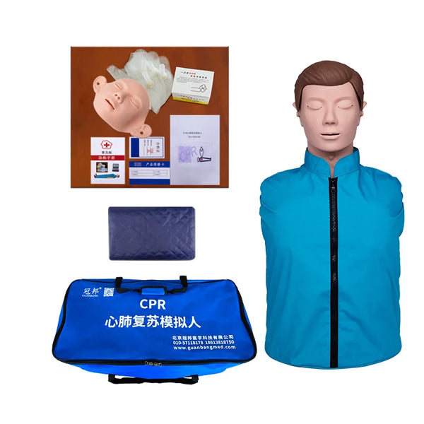 Halbkörper-Erwachsenen-HLW-Trainingspuppe, Krankenpflege-Trainingspuppe, Lehrmodell, Erste-Hilfe-Trainingspuppe