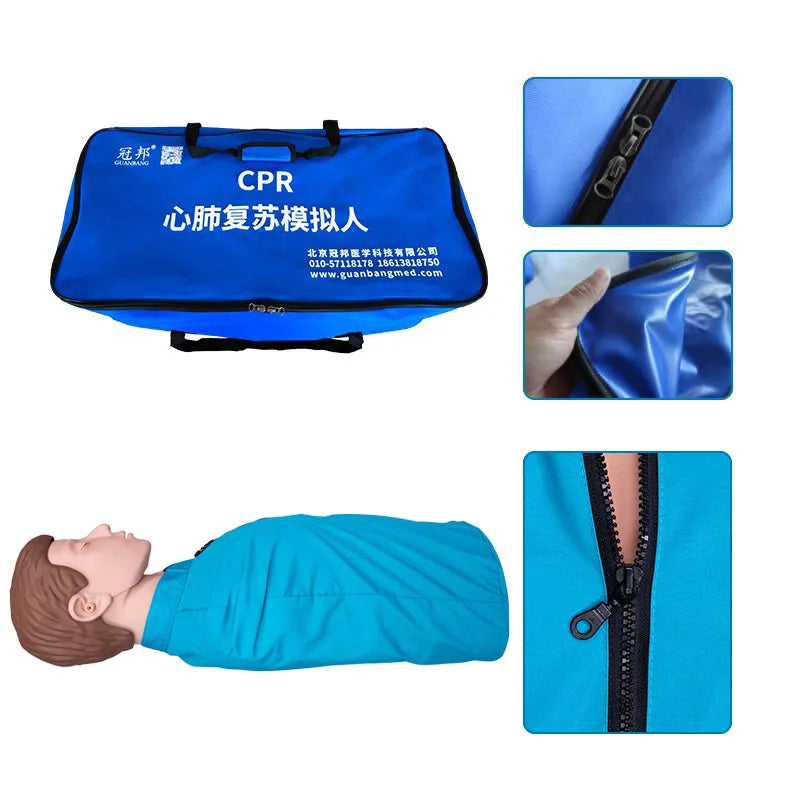 Latihan CPR Dewasa Separuh Badan Latihan Kejururawatan Manikin Model Pengajaran Mannequin Latihan Pertolongan Cemas Dummy