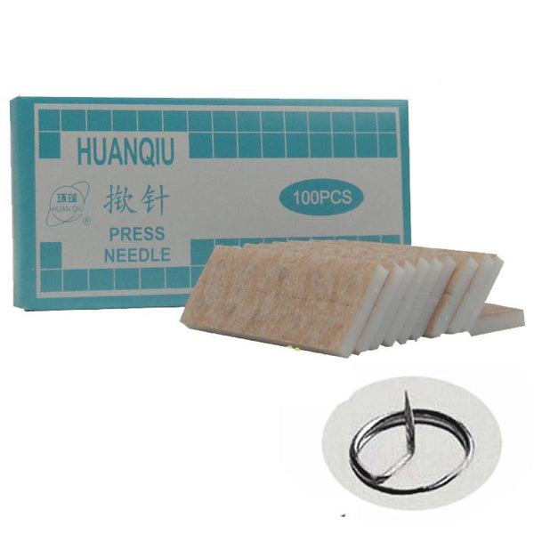 Steril huanqiu fül akupunktúrás tűvel nyomjuk tűt auriculáris 0,22 * 1,5 mm-es