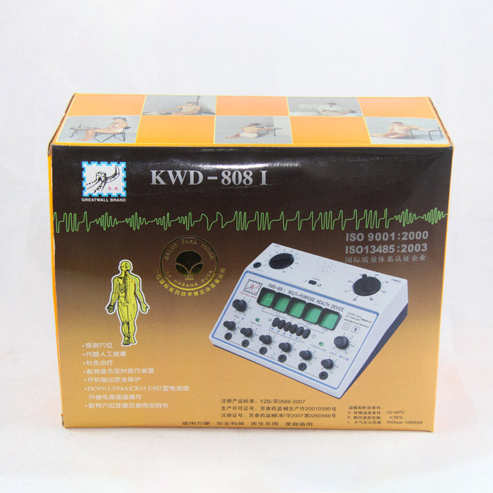 Électro Acupuncture Stimulateur KWD808I 6 Patch de sortie Massager électronique Care D-1A Acupuncture Stimulateur de la machine KWD-808 I