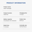 Urut Beg Udara Kepala Dekat Kepala Urut Tekanan Udara Elektrik Menguli Kepala Tekanan Migrain Sakit Kepala Melegakan Sakit Insomnia