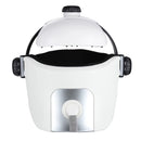 Masajeador de cabeza, masajeador de ojos 2 en 1, alivia el estrés, promueve el sueño, música, casco de masaje, masajeador de cabeza de presión infrarroja automático
