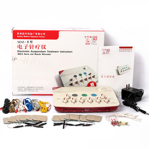 CFDA 6 Saluran Keluaran Mesin Pijat TENS Kesehatan Multifungsi Rileks Tubuh Stimulasi Akupunktur Pijat Kaki 110-240V