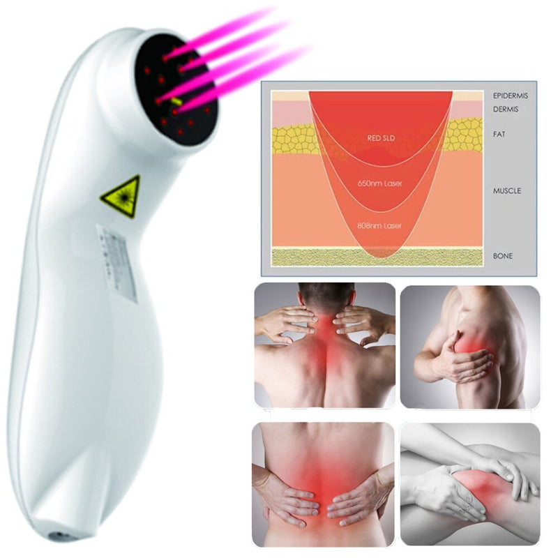 YJT-P LLLT Cold Laser Pain Laser Physical Therapy Treatment Device Portable Apparatus Like B Cure for Joint Neck Knee Back Shoulder