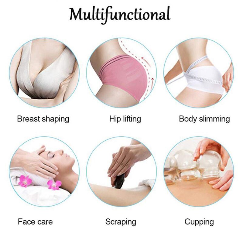 New Vacuum Therapy Machine For Buttocks/Breast Bigger Butt Lifting Breast Enhance Cellulite Treatment Cupping Device