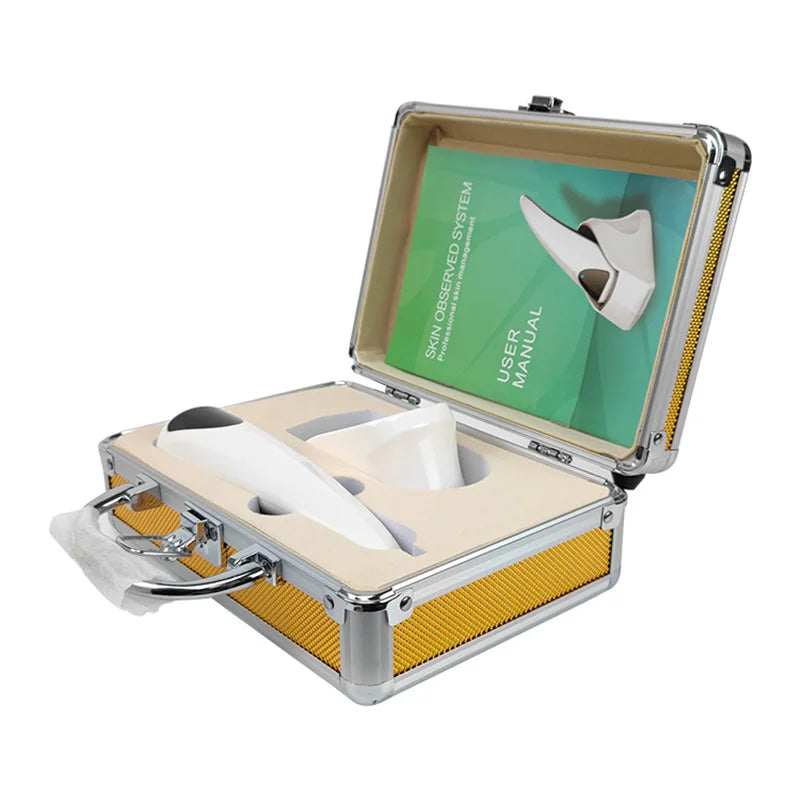 High Definition Pixel Portable Estetisk Hudanalysator Automatisk Diagnos Ansikts Epidermis Dermis Hud Mikroskop Salong Skönhet