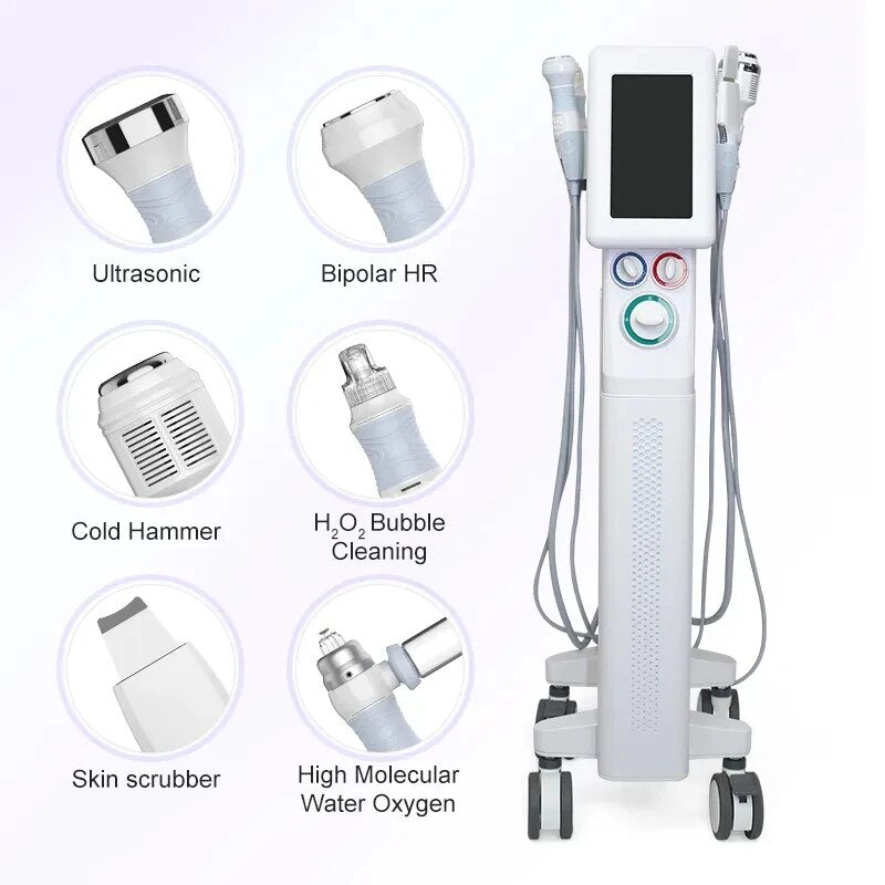 Hot Hydra dermabrasion Vacuum Face Cleaning Hydro Water Oxygen Jet Peel Machine Ance Pore Cleaner Facial Massage Small Bubble