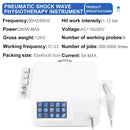 ホット販売空気圧衝撃波治療機 ED 治療鎮痛 12Bar プロフェッショナル衝撃波ボディリラクゼーションマッサージャー