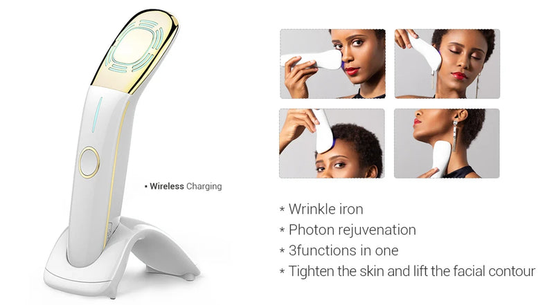 Hot Sale Portable RF Beauty Instrument Facial Machine Skin Care Anti Aging Device Multi-functional Home Use Beauty Equipment