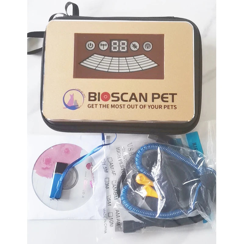 Heißer Verkauf Hund Katze Gesundheit Analyse Quantenresonanz Pet Scanner Analysator Pet Scanner Quantenanalysator für Tier Hunde und Katzen