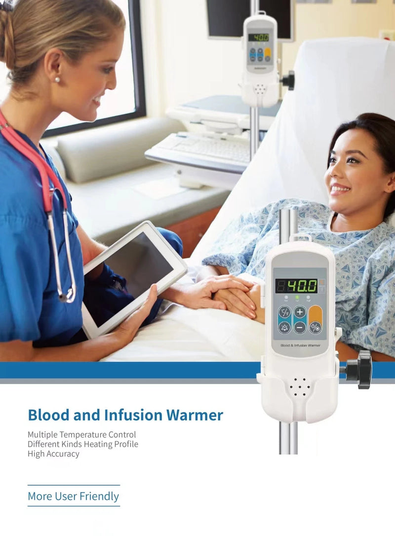 Calentador de transfusión para veterinario humano, termostato veterinario para Hospital, calentamiento de fluidos, calentador de infusión de sangre portátil