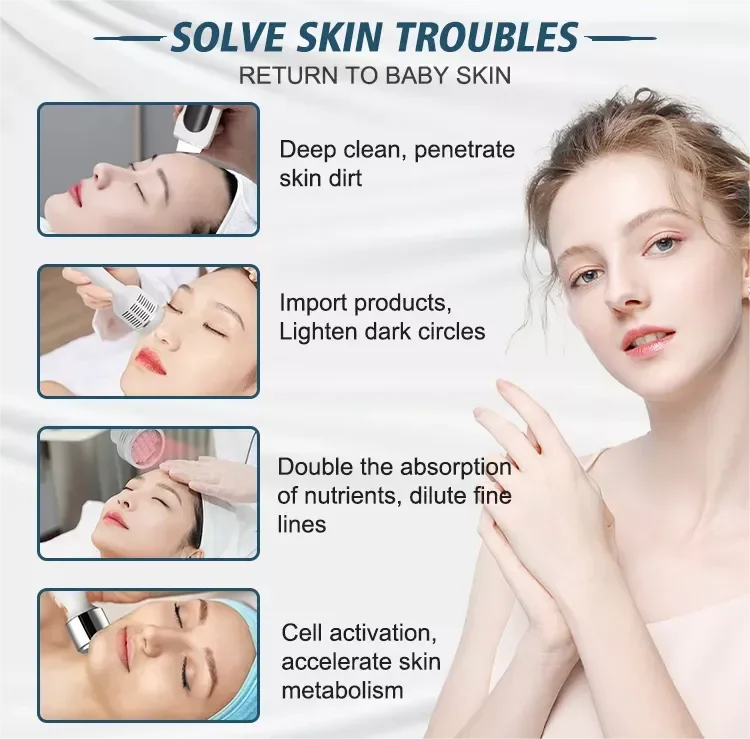 Hydrafacial Moisturizing Facial Hud Care Diamond Skin Machine Spray Fuktgivande rengöring Anti-aging ansiktshud Machine