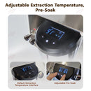 ITOP 커피 머신 에스프레소 커피 메이커 동시 추출 및 스팀 OPV PID 조정 58mm 포터 필터 3 홀 스팀 배출구