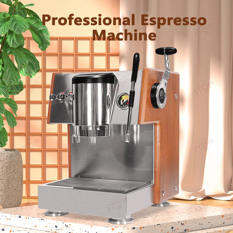 ITOP X20 Magni Espresso semi-awtomatiċi Valv OPV tad-Dar Kummerċjali Aġġusta l-Pressjoni OLAB Pompa Boiler tar-Ram Kafè Maker 220V