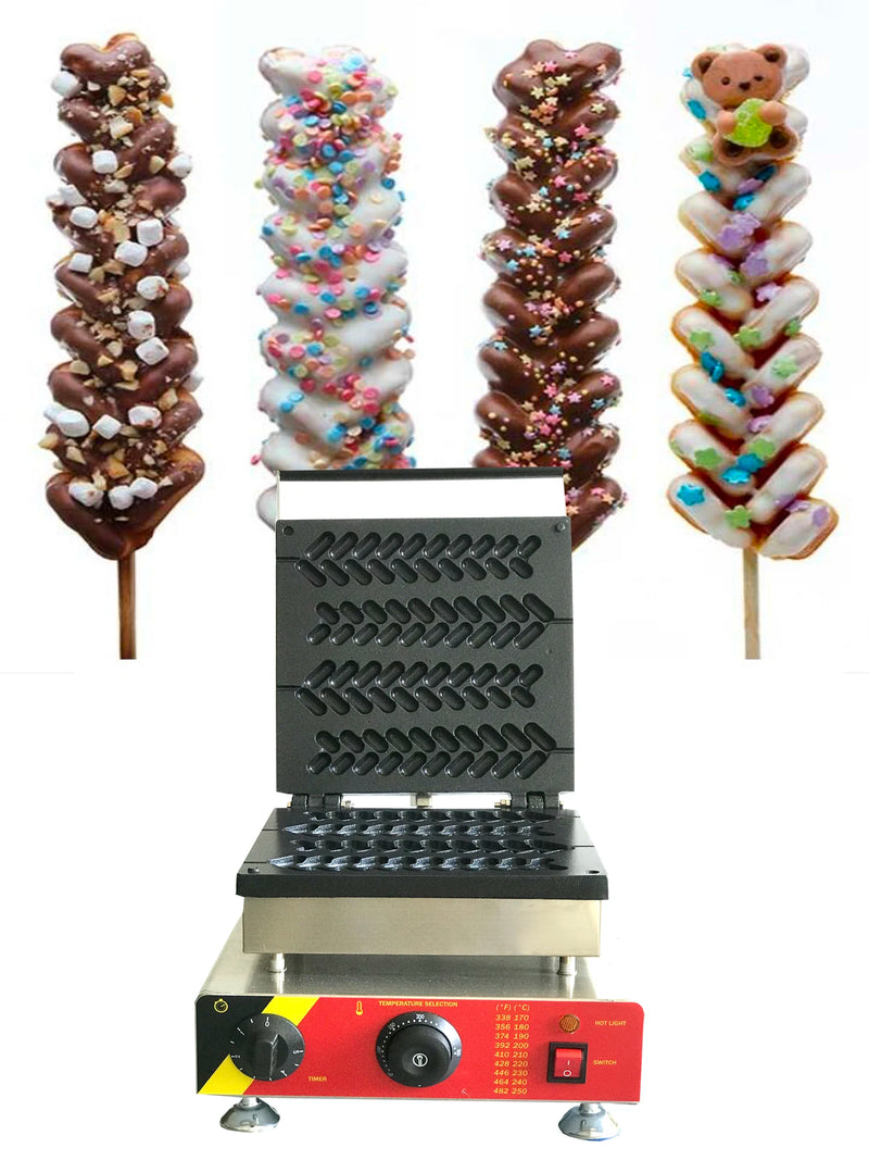 Ipari gofrirúd-gép Nyalókás gofrisütők Elektromos gofrigép Péklevél Gofrisütő vas süteménysütő