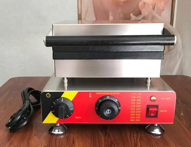 מכונת וופל מקל תעשייתי לולי מכונות וופל מכונת וופל חשמלית Baker Leaf Leaff Waffle Baker תנור עוגת ברזל