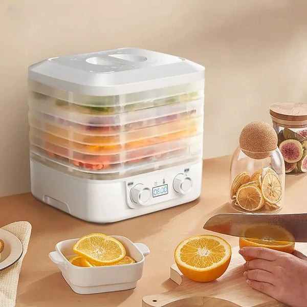 Secador de frutas inteligente, deshidratador termostático de alimentos de larga duración, máquina de secado de aperitivos para mascotas, frutas, verduras, carne deshidratada