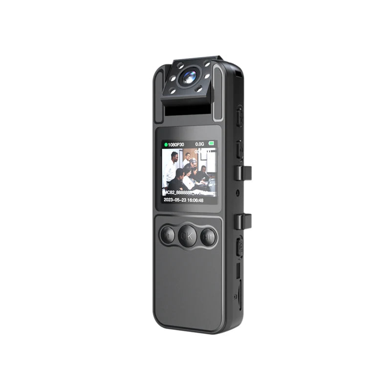JOZUZE 2023 جديد 1080P HD كاميرا صغيرة محمولة مسجل فيديو رقمي BodyCam الأشعة تحت الحمراء للرؤية الليلية كاميرا الشرطة كاميرا فيديو صغيرة