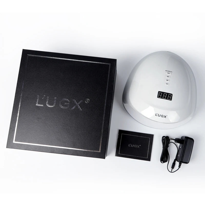 L'UGX 60W UV LED tırnak lambası, akrilik tırnak kurutucu kablosuz profesyonel UV lamba seti, üst düzey şarj edilebilir akülü tırnak makinesi