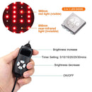 Chapéu de terapia de luz vermelha led para crescimento do cabelo Tampão de crescimento de cabelo com luz vermelha e infravermelha para perda de cabelo promove o cuidado de crescimento rápido do cabelo