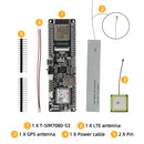 LILYGO® T-SIM7080G-S3 ESP32-S3 SIM7080 開発ボード Cat-M NB-Iot WIFI Bluetooth 5.0 をサポート GPS フラッシュ 16MB PSRAM 8MB