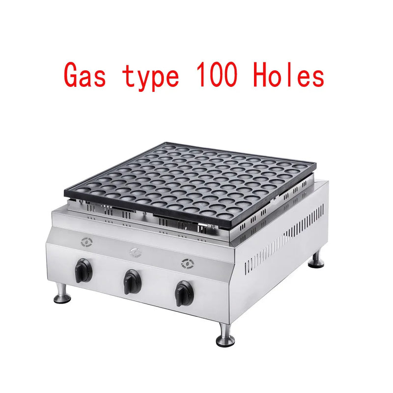 סוג גז גפ"מ 100/50/25 חורים Poffertjes מכונת מכונת מיני פנקייק גריל מיני פנקייק וופל מכונת
