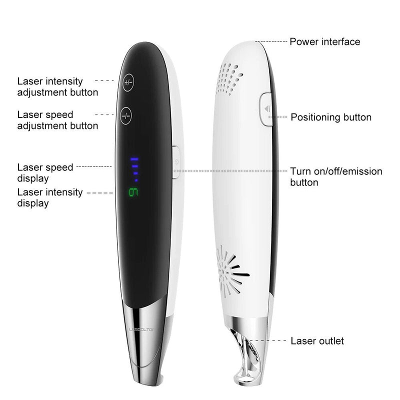 Lescolton Picosecond Laser Pen טיפול באור כחול קעקוע שומה הסרת נמשים מכונת מסיר כתמים כהים מכשירי יופי לשימוש ביתי