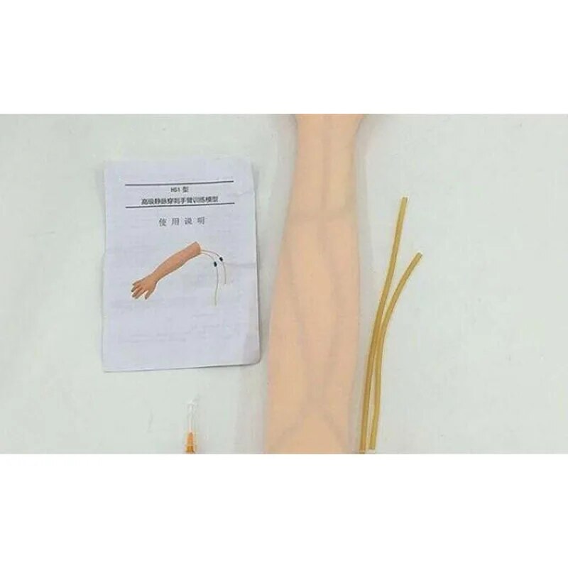 Naturalnej wielkości anatomiczna upuszczanie krwi praktyka nakłucia anatomia ramienia praktyka zastrzyków symulator medyczny zestaw szkoleniowy dla pielęgniarki